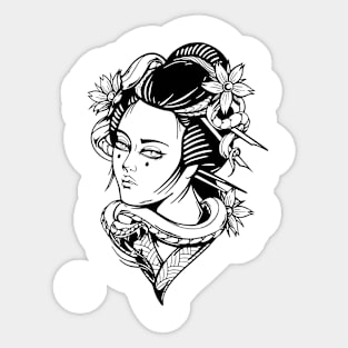 Geisha by Digent.ink Sticker